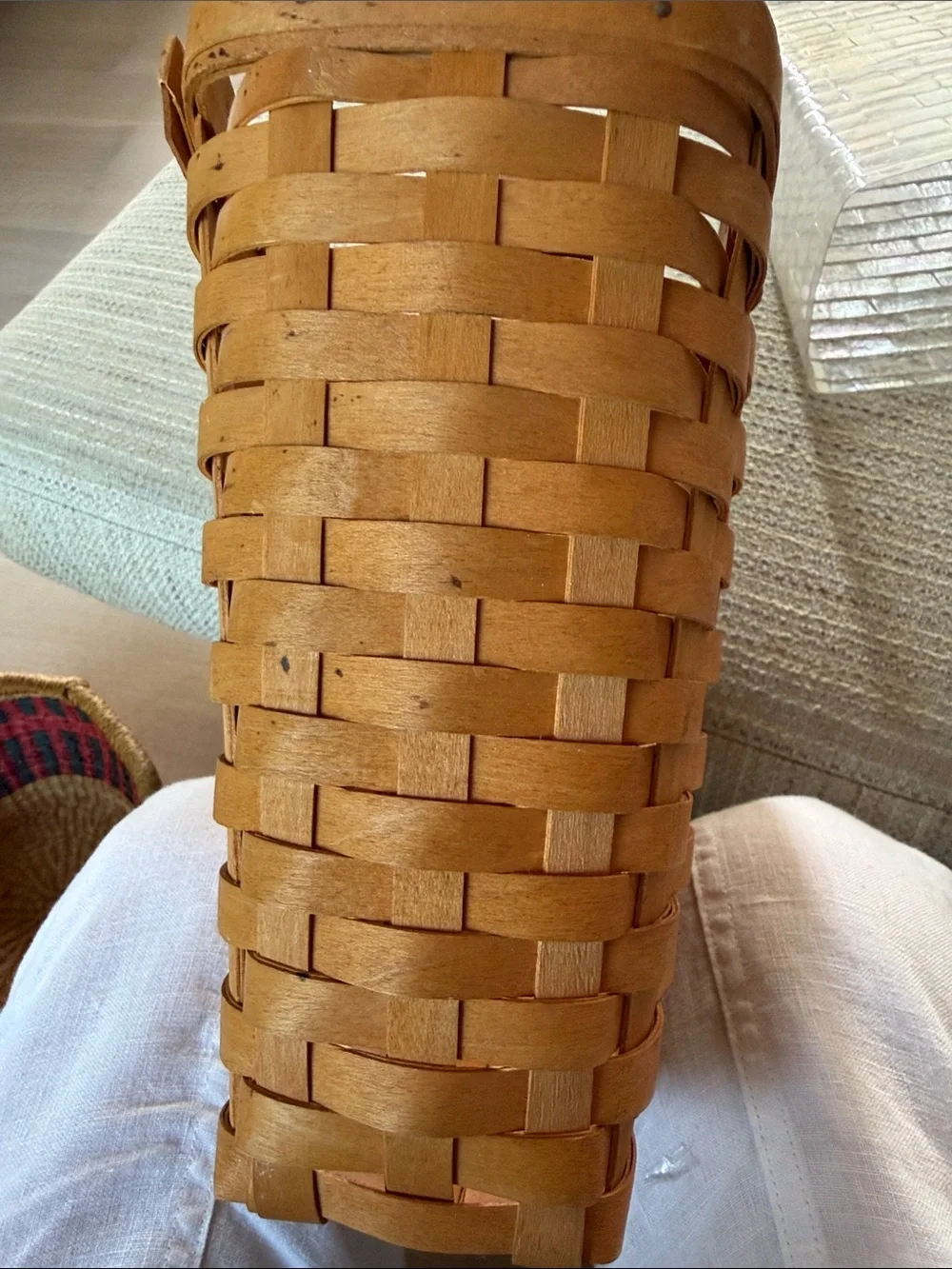 Longaberger Handmade Basket to Hang